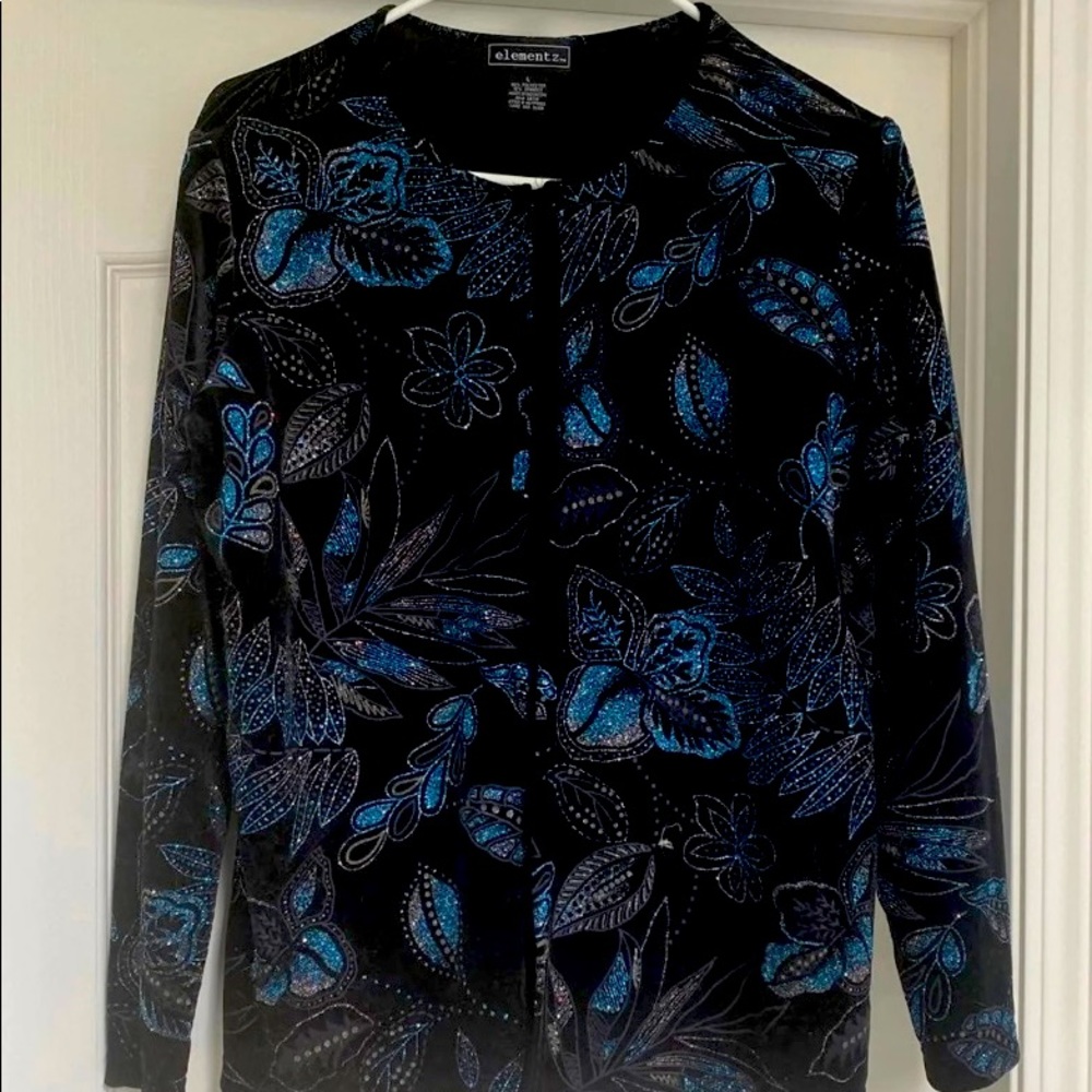 Women’s velvet glittery jacket